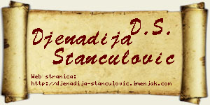 Đenadija Stančulović vizit kartica